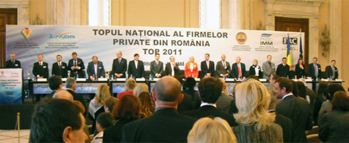 Topul National al Firmelor Private din Romania 2011 – cea de XX-a editie, 2 noiembrie 2012